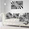 Designart - Black and White Spiral - Abstract Canvas Art Print